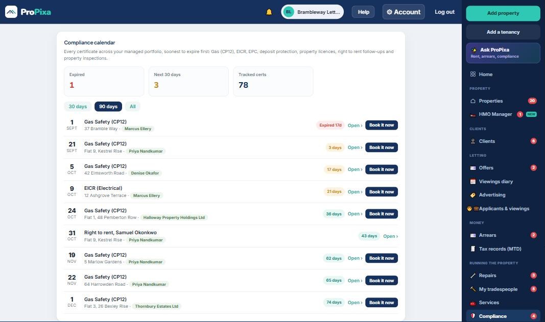 ProPixa: Compliance